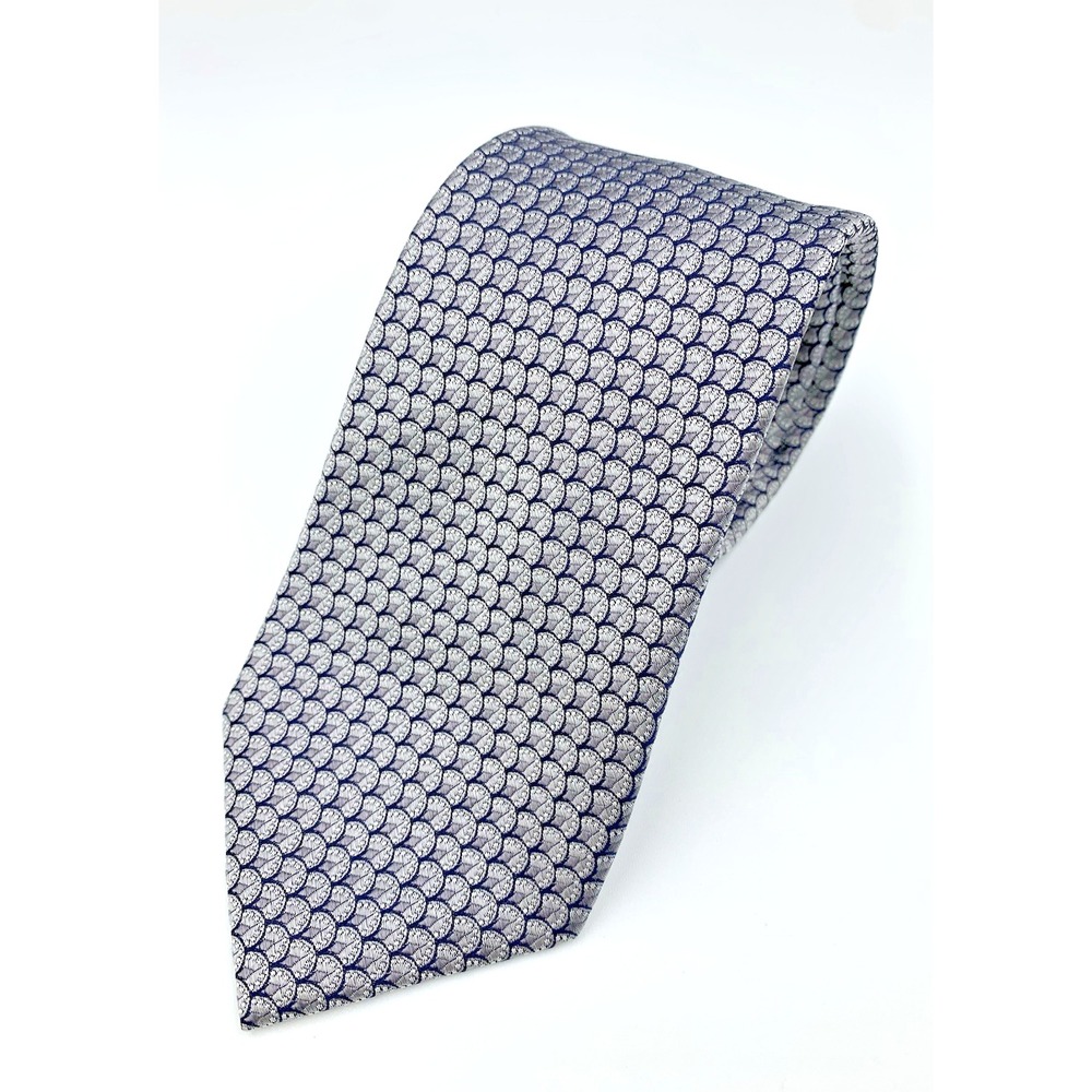 Jos. A Bank‎ Reserve Silk Men's Tie ~ Silver Blue Black ~ 58.5" 3.25" ~ NWOT